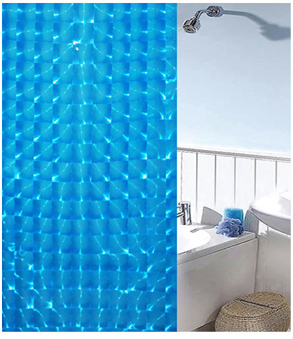3D EVA Shower curtain