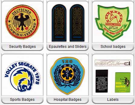 woven badges