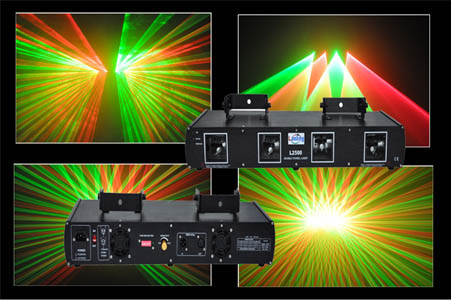 colorized laser stage light