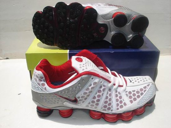 Mens Nike Shox TL3 Brand New White Red SZ us 8~12