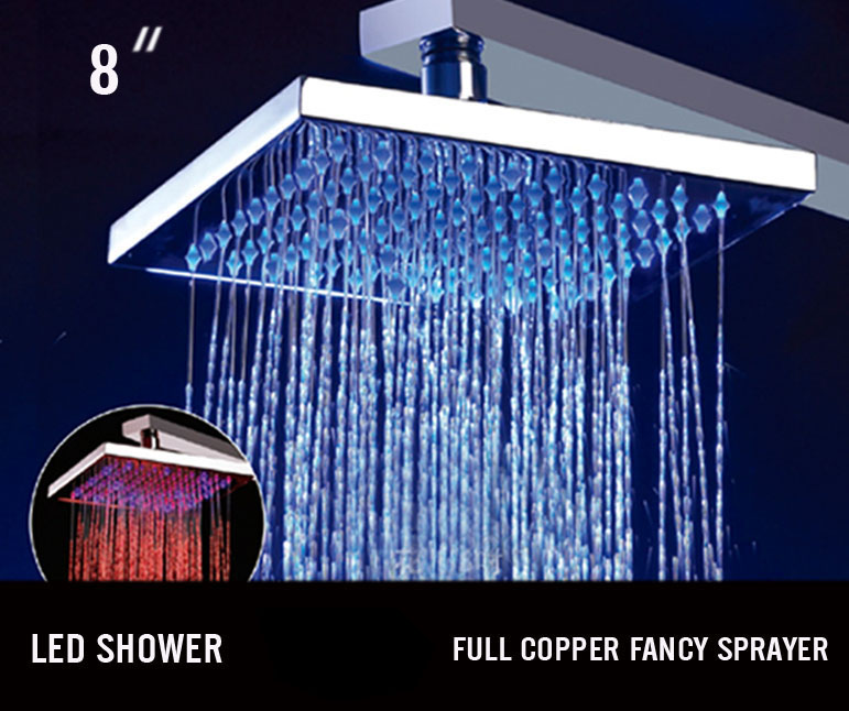 LED shower light,led shower,led rain shower