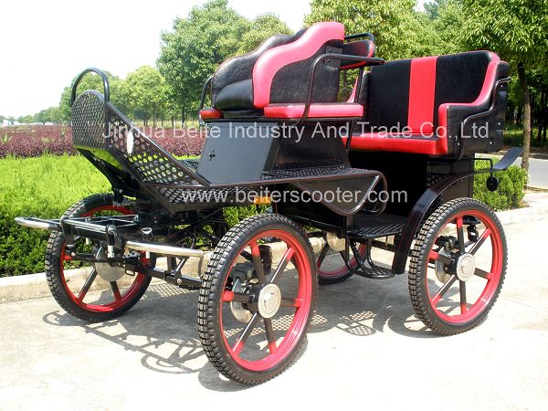 Luxury Horse Carriage With 4 Wheels Brake  (BTH-03)