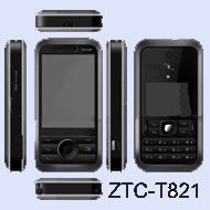ZTC-T821: Duplex Dual Screenm, Dual SIM cards, mobile TV pho