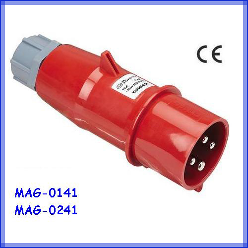 16A 380V 3P+E IP44 Industrial plug, male plug