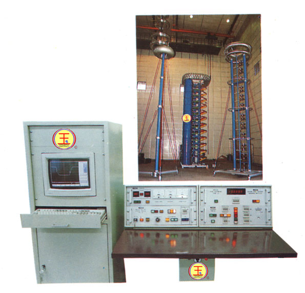 Lightning impulse voltage generator testing device