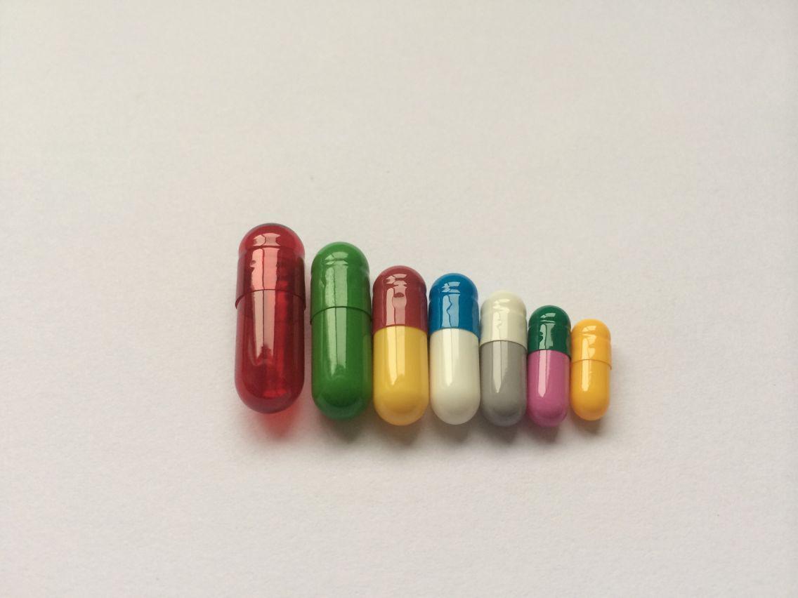 Empty Gelatine Capsules (color and size)