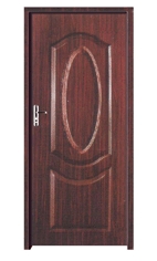 2 panel steel door set with oval stamp