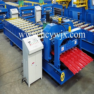 HC24 Russia glazed roofing panel roll forming machine