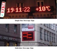 led moving message centers