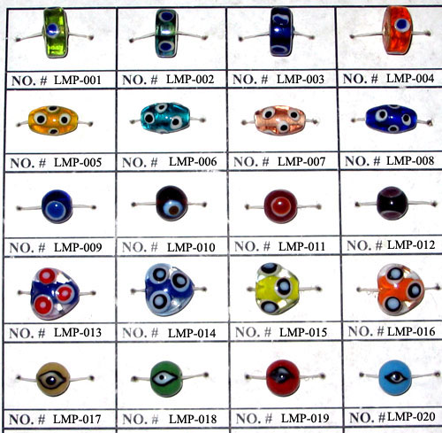 Cube Flower Lampwork Glass Beads