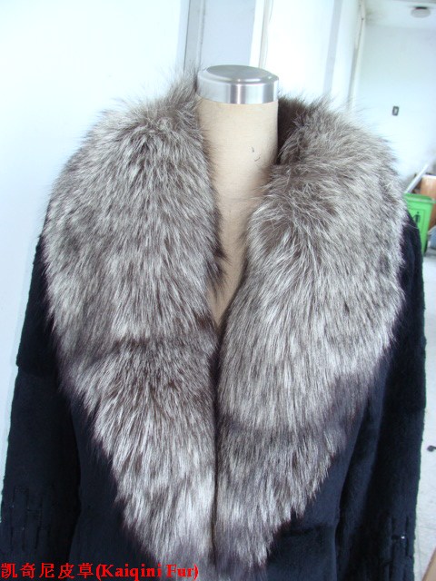 fur garment accessories silver fox fur collars tops
