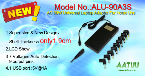 New Super slim 90W Universal ac charger  for home use