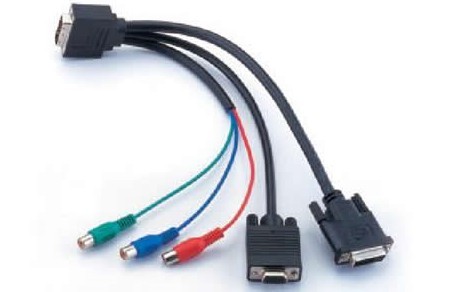 DVI to DVI/VGA/RCA cable