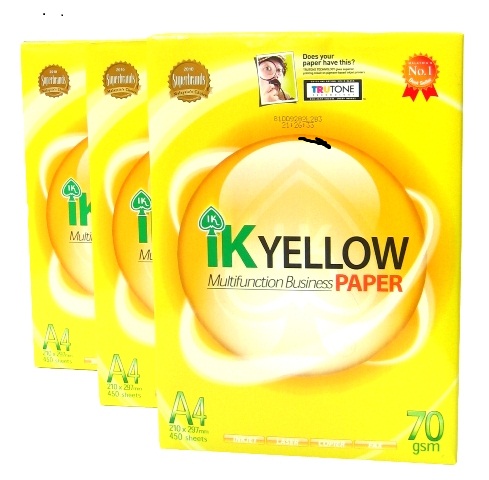 IK Yellow A4 Paper