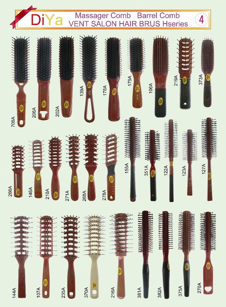 Hair Massager Brush Combs, Barrel Hair Brush Comb,VENT SALON