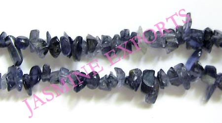 Iolite Chips Uncut Beads