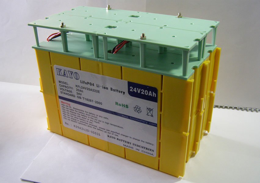 24V20AH LiFePO4 battery pack for EVs