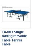 Single Folding Movable Table Teniss Table
