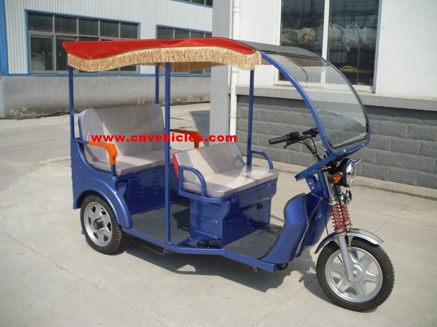 Electric tricycle/electric rickshaw/three wheelers for passe