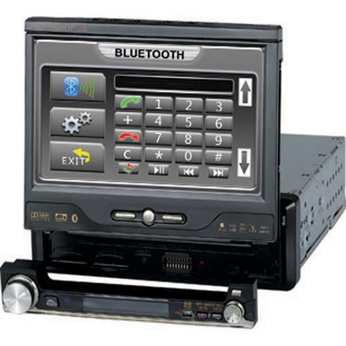 7inch detachable single din dvd player bluetooth with gps