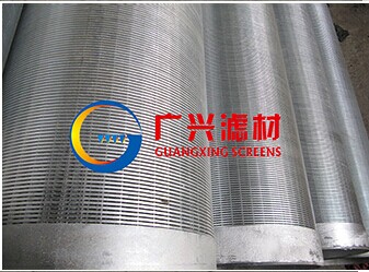 168mm Galvanized well drilling water well screen/wire wrappe