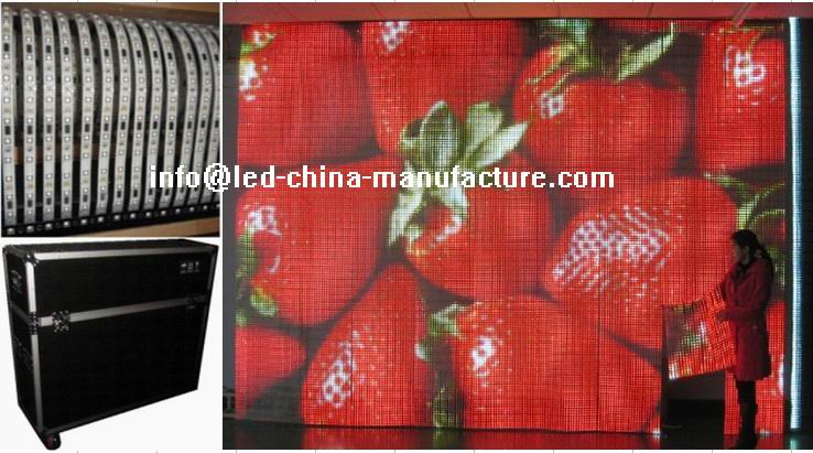 P16mm Outdoor Flexible LED Display