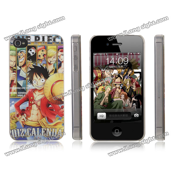 One Piece Pattern Hard Case Cover for iPhone 4/4S
