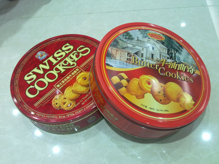 Promotional cookie tin box