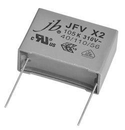JFV - X2 Metallized Polypropylene Film Capacitor (275VAC, 3