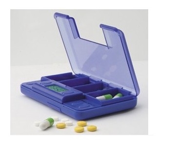 Pill box with timer