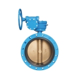 Flanged concentric disc butterfly valve