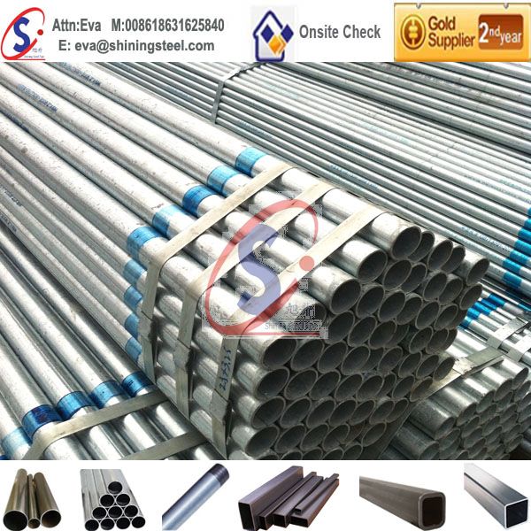 ASTM A53 schedule 40 Welded Galvanized Steel Pipes