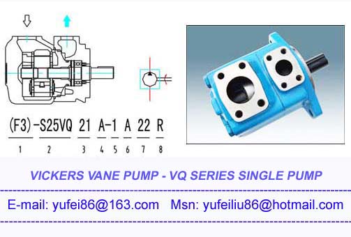 Vickers vane pump, Vickers VQ single vane pump,hydraulic pum