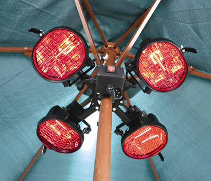 parasol heater