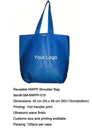 reuseable NWPP shoulder bag