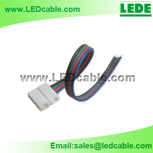 Solderless EZ connector wire For RGB LED Strip
