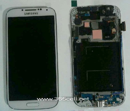 Samsung Galaxy S4 LCD and digitizer assembly with frame