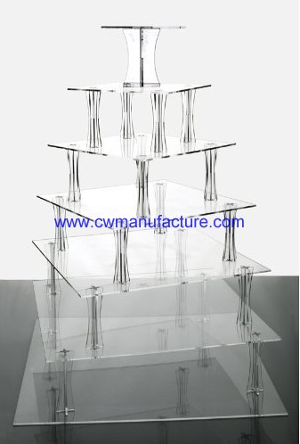7 Tier Clear Round Acrylic Cupcake Stand