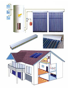 Separated solar water heater, Heat Pipe Vacuum Tube