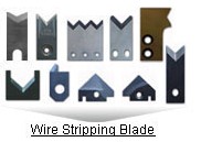 Wire stripping blade