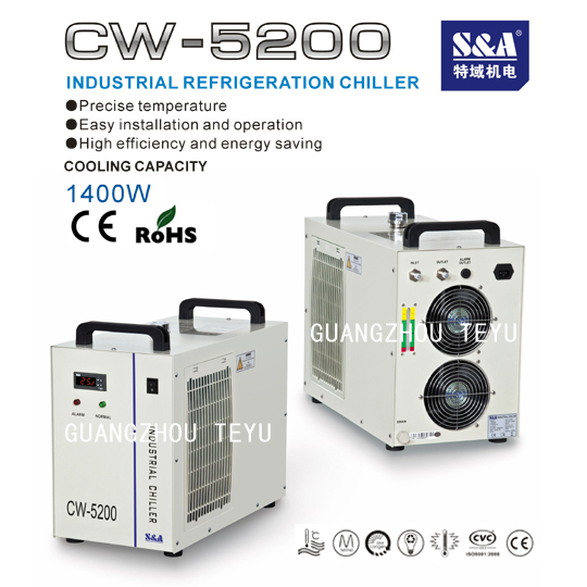 Laser industry chiller for 130W CO2 laser tube