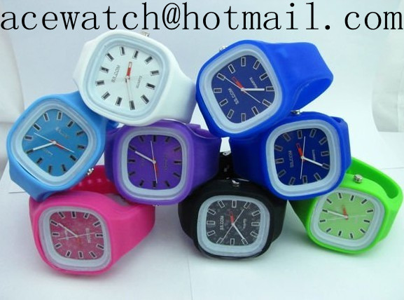 silicone watch (jelly watch) silica gel wristwatches slap ba