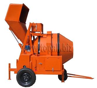 diesel concrete mixer with hydraulic tipping