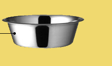 Steel pet feeding bowls