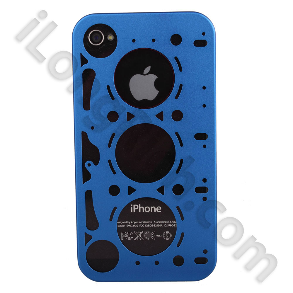 Cross Line mc-1 Series Aluminium Cases For iPhone 4-Blue