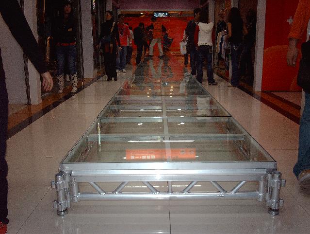 Aluminium moving Stage,stage truss,folding stage,glass stag