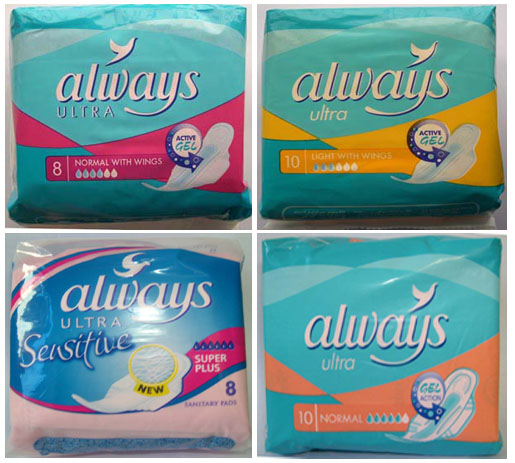 Always sanitary napkins