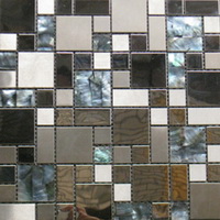 stainless steel mix seashell mosaic