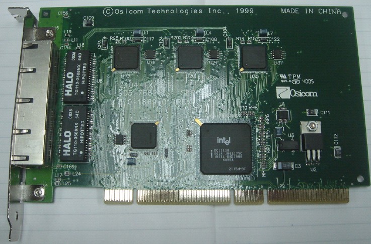 82559 chip 4port 100M lan card