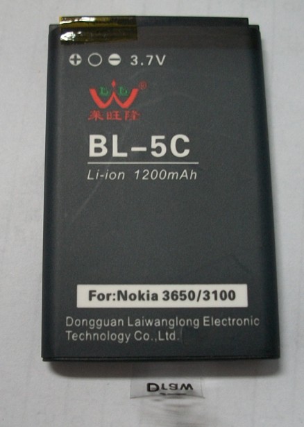 BL-5C li-ion mobile phone battery